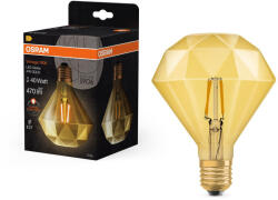 OSRAM LED izzó, gyémánt alakú, E27, 4, 5 W, Vintage 1906, meleg fehér