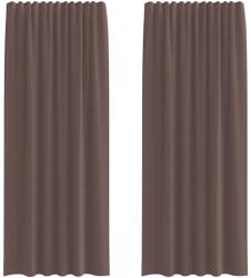 vidaXL 2 db barna voile függönyök rúd zsebekkel 0.25 kg 4102173 4102173 (4102173)