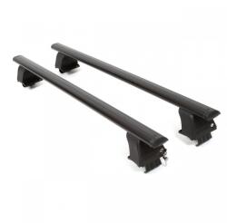  2 darabos keresztrúd készlet, kompatibilis a PEUGEOT 407 2004-2010 modellekkel, HATCHBACK fekete színben