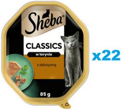 Sheba Classics 22x85 g nedves teljes értékű eledel felnőtt macskáknak szarvashússal terrine-ben