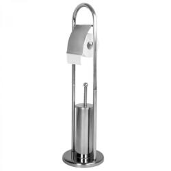 Aquamarin Fürdőszoba WC szett 81 x 22 x 22 cm ezüst (BUHT04)