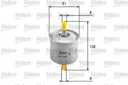 VALEO Filtru combustibil VALEO 587007