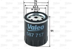 VALEO Filtru combustibil VALEO 587717