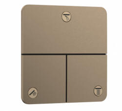 Hansgrohe ShowerSelect Comfort Q falsík alatti elzáró- és váltószelep, szálcsiszolt bronz 15587140 (15587140)