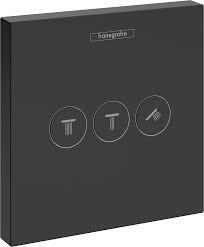 Hansgrohe ShowerSelect elzáró- és váltószelep falsík alatti szereléshez 3 fogyasztóhoz, matt fekete 15764670 (15764670) - szaniteronline