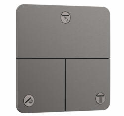 Hansgrohe ShowerSelect Comfort Q falsík alatti elzáró- és váltószelep, szálcsiszolt fekete króm 15587340 (15587340)