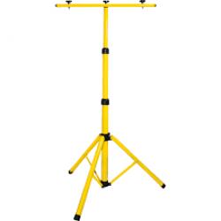V-TAC Három lábú állvány LED reflektorhoz , 2 fejes tripod , sárga (9104)