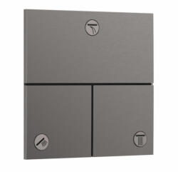 Hansgrohe ShowerSelect Comfort E falsík alatti elzáró- és váltószelep, szálcsiszolt fekete króm 15573340 (15573340)