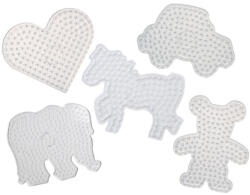 Playbox PlayBox: XL méretű vasalható gyöngy alaplap készlet - 5db, vegyes formák (2456264) - jatekshop