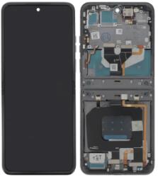 Motorola Razr 2024, Razr 50 belső nagy LCD Kijelző+Érintőüveg+Előlap Keret Szürke, Koala Grey Steel Wool (5D68C24806, 5D68C24967) Gyári, Service Pack