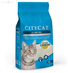 CityCat csomósodó fehér macskaalom Active Carbon (bentonit aktív szénnel) 10l - vitalpet