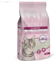 CityCat csomósodó macskaalom fehér Baby Powder (bentonit) 10l - vitalpet