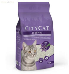 CityCat csomósodó fehér macskaalom levendulás (bentonit ) 10l - vitalpet