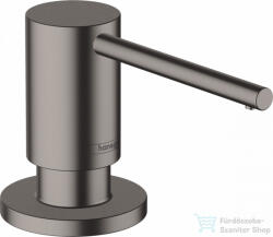 Hansgrohe A41 folyékonyszappan és mosogatószer adagoló, szálcsiszolt fekete/króm 40438340 (40438340)