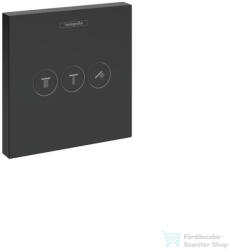 Hansgrohe SHOWERSELECT falsík alatti elzáró-és váltószelep 3 fogyasztóhoz, matt fekete 15764670 (15764670)