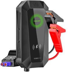 Promate Akkubank, autó indító - HEXABOLT 20 19200mAh (Jump starter, 6in1, 2xUSB 3.0, LED, QC, fekete) (HEXABOLT-20)