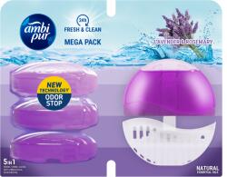 Ambi Pur wc gél 4x55 ml + készülék laven & rose