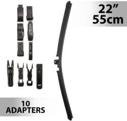 Carguard Ablaktörlő 22"/55 cm - 10 db adapterrel (55742N) (55742N)