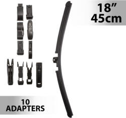 Carguard Ablaktörlő 18"/45 cm - 10 db adapterrel (55738N) (55738N)
