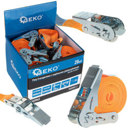 GEKO racsnis rögzítő heveder 25 mm X 4 m, 1600 kg (G03945)