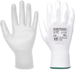 Portwest VA120 - PU tenyérmártott kesztyű, automatákhoz, 7/S (E86-PW-VA120W6RL)