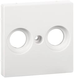 Schneider Electric MTN4122-0325 aktív fehér (antibakteriális) burkolat TV csatlakozóaljzat betétekhez, 2 kimenettel, felirat nélkül (Merten M-Smart, M-Plan, M-Elegance) (MTN4122-0325)