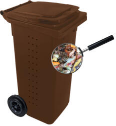 ANR Komposzt BIO kuka 240 L BARNA kerekes (16230)