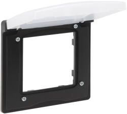 Legrand 863596 Niloé Step 1-es keret, IP44, fekete (863596) - elektroprofishop