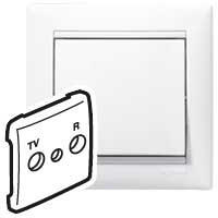 Legrand 774442 VALENA TV-RD fedél (30mm) keret fehér (774442)