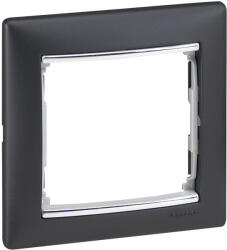 Legrand 770391 VALENA keret 1-es fekete/ezüst (770391)