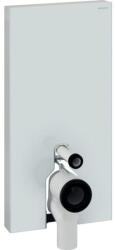 Geberit Monolith Plus szanitermodul talpon álló WC-hez, 101 cm-es, fehér üveg/alumínium 131.202. SI. 5 (131.202.SI.5)