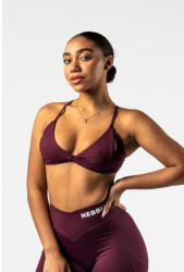 Nebbia Medium-Support Sports Bra TWIST-KNOT 423 sötétvörös, M