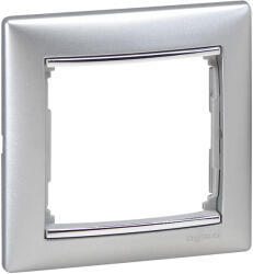 Legrand 770351 VALENA keret 1-es aumínium / ezüst (770351)