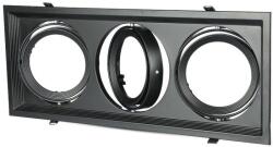 V-TAC AR111 LED 3 foglalatos süllyeszthető lámpatest, fekete - SKU 35831 (35831)