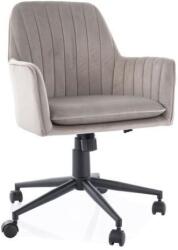 SIGNAL MEBLE Q-886 VELVET irodai szék sötét bézs színű