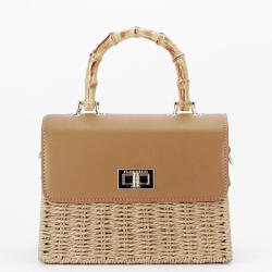 Flora&Co Paris Geanta crossbody cu bareta ajustabila FloraCo Paris C1077 15 (C1077NATUREL/CAMEL)