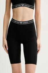 Emporio Armani Underwear rövidnadrág női, fekete, sima, közepes derékmagasságú, EW000413 AF10881 - fekete M