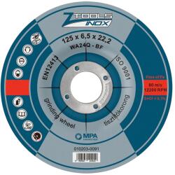 Z-TOOLS INOX tisztítókorong 125x6, 5x22, 2 WA24Q-BF (010203-0091) - hegessz