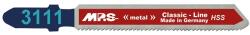  MPS Classic Line egybütykös szúrófűrészlap fémre HSS 50/1, 2mm 3111-2db (T118A) (031103-0214) - hegessz