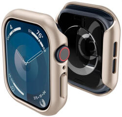 Apple Watch 10 (42 mm), Műanyag védőkeret, szíj nélkül, Spigen Thin Fit, arany