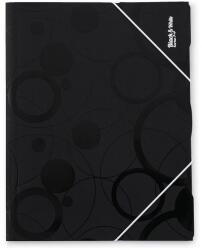 Oxybag gumis mappa A/4-es - Black & White fekete