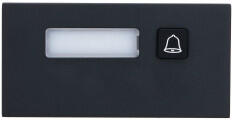 Dahua nyomógomb bővítő modul - VTO4202FB-MB1 (1 nyomógombos, VTO4202F moduláris IP video kaputelefon egységhez, fekete) (BIZDAHVTO4202FBMB1)