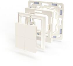 Shelly BLU Wall Switch 4 vezeték nélküli kapcsoló + Gira/Merten keret adapter