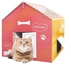 Car Boy Co Ltd Japan Casuta pentru pisici, din carton, Roz Roz Casuta pentru copii
