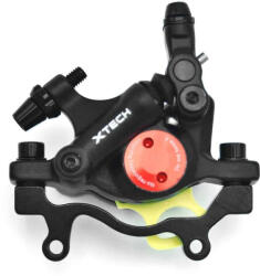 Xtech HB-100 féknyereg F180/R160 adapterrel (fekete, félhidraulikus)