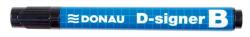 DONAU Táblamarker, 2-4 mm, kúpos, DONAU "D-signer B"", fekete (D7372FK) - fiorex