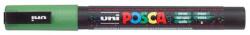uni Dekormarker, 0, 9-1, 3 mm, UNI "Posca PC-3ML", fényes zöld (TUPC3MLZ)