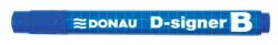 DONAU Táblamarker, 2-4 mm, kúpos, DONAU "D-signer B", kék (D7372K) - fiorex