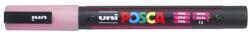uni Dekormarker, 0, 9-1, 3 mm, UNI"Posca PC-3ML", fényes rózsaszín (TUPC3MFRSZ)