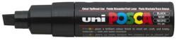 uni Dekormarker, 8 mm, vágott, UNI "Posca PC-8K", fekete (TUPC8KF) - fiorex